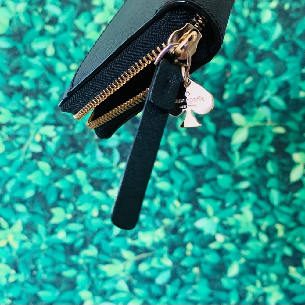 Kate Spade Jazz Things Up Cat Black Wallet - Picture 5 of 8